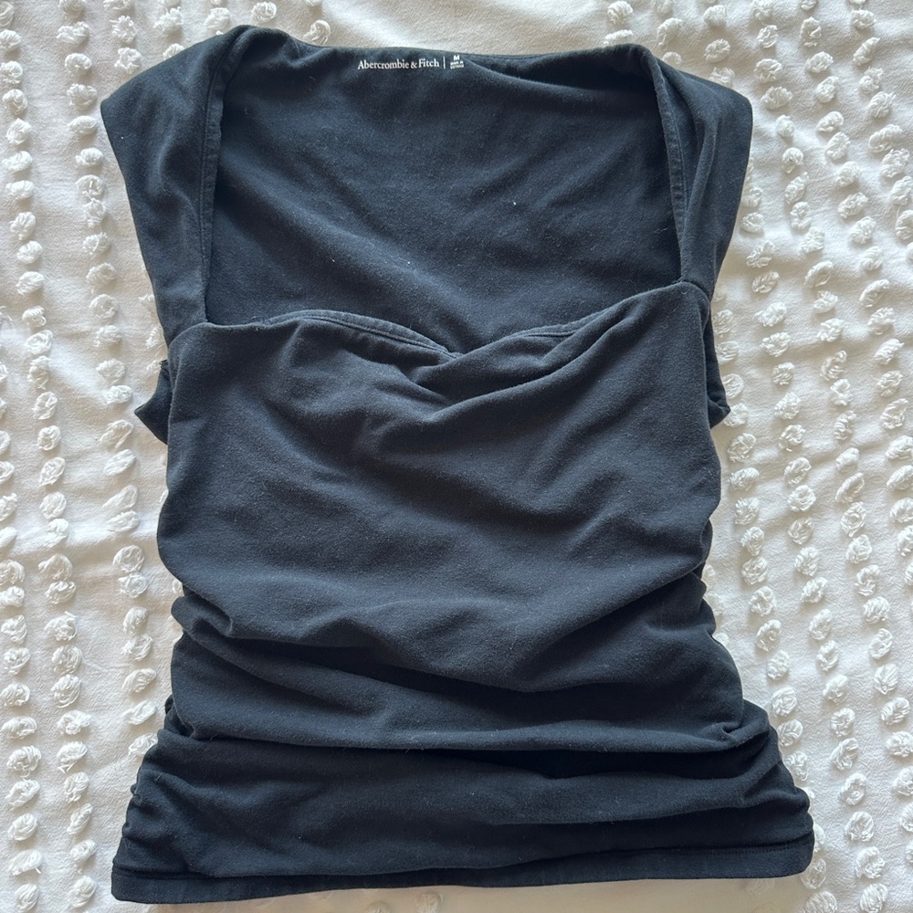 Abercrombie & Fitch Ava Black Women's Top, M